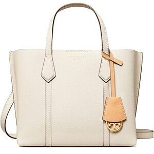 NWT Tory Burch Perry Triple Compartment Leather Tote Crossbody IVORY AUTHENTIC